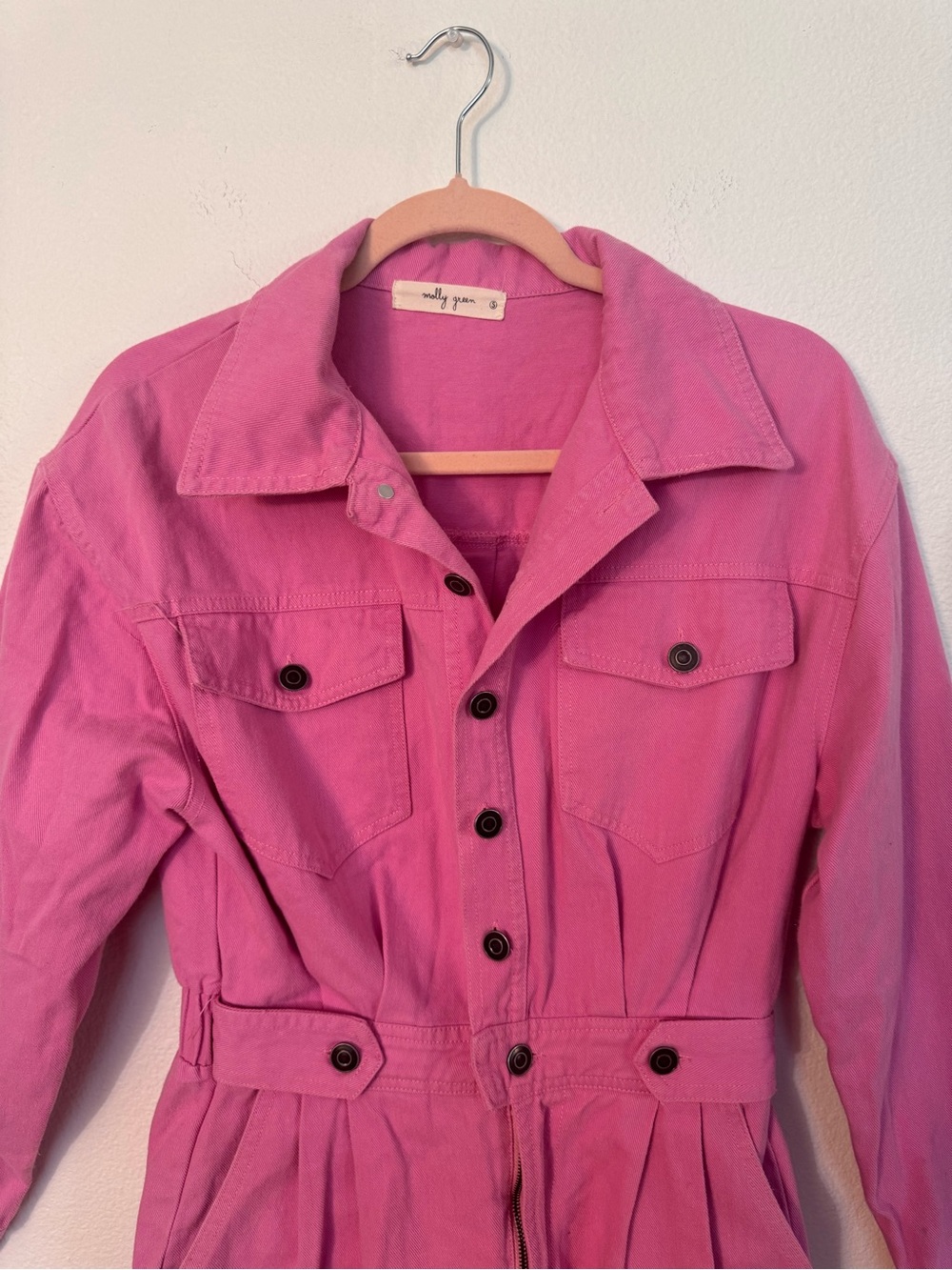 Pink Utility Jumpsuit - Picture 2 of 4